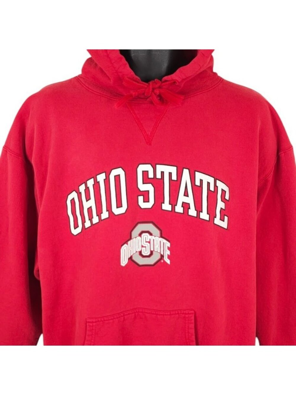 Vintage Ohio State Buckeyes Sweatshirt Hoodie Mens Size XL Red 90s Y2K NCAA